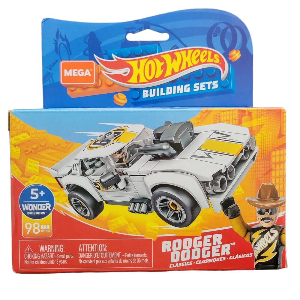 Mattel Hot Wheels Rodger Dodger Mega Building Set NEW